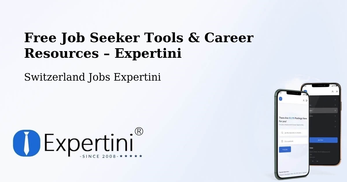 Free Job Seeker Tools & Career Resources – Rechthalten - Rechthalten, Switzerland Jobs Expertini